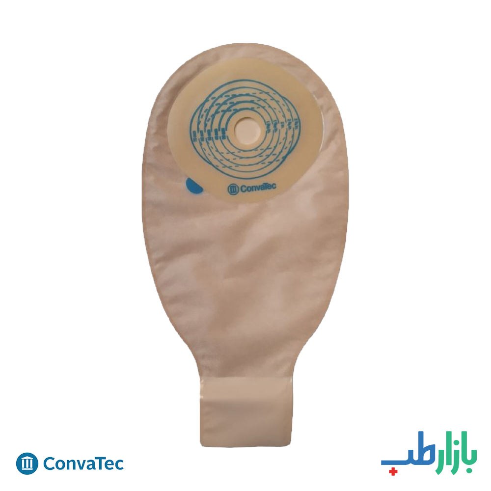پکیج 10 عددی کیسه استومی یک تکه مات ته باز فیلتر دار به همراه 1 عدد گیره کانواتک