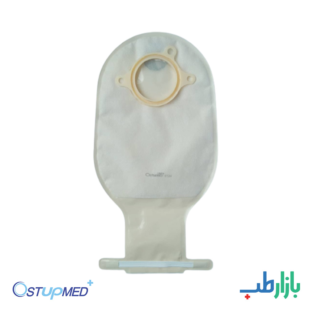 پکیج کیسه استومی دو تکه (سایز 45) + چسب پایه صاف استاپ مد