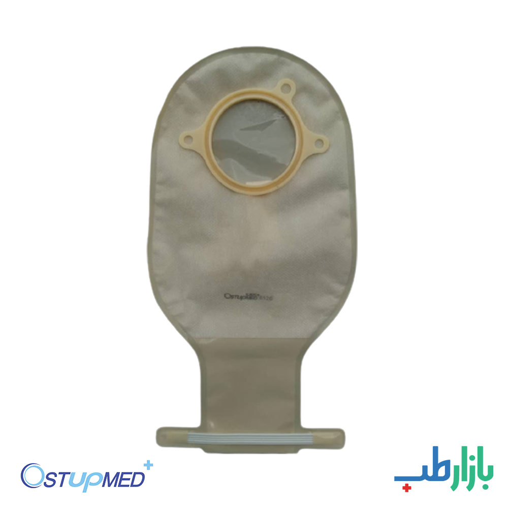 پکیج کیسه استومی دو تکه (سایز 57) + چسب پایه صاف استاپ مد