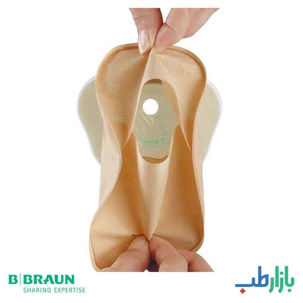 کیسه استومی اطفال یک تکه، ته باز، گیره دار، بی براون